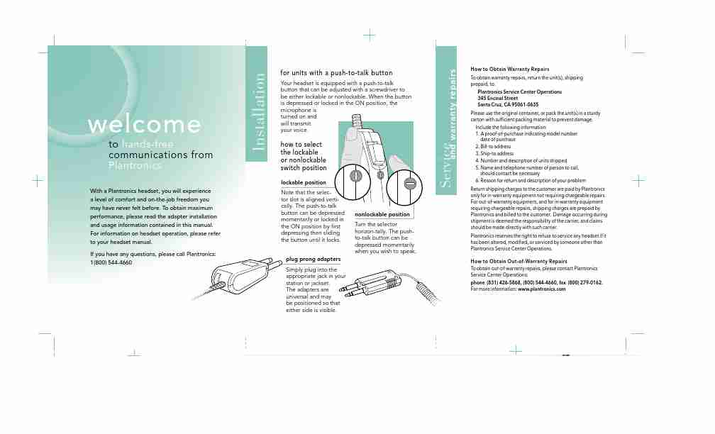 Plantronics Stereo Amplifier P10-page_pdf